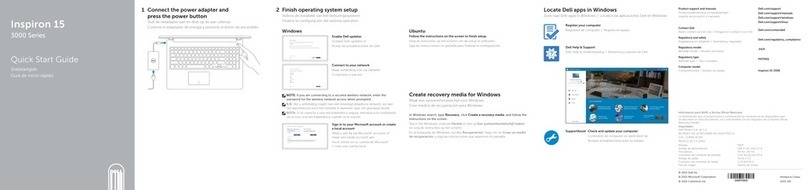 Dell Inspiron 15 3000 Series User manual