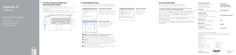Dell Inspiron 17 5000 Series quick start guide