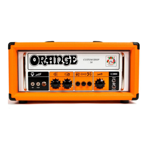 ORANGE custom shop 50 owner's manual