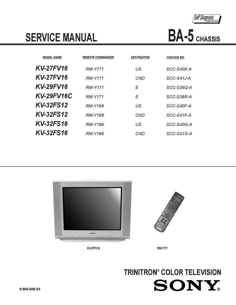 Sony TRINITRON KV-29FV16 Service manual