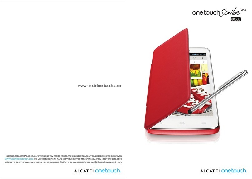Alcatel One Touch Scribe Easy 8000D User manual
