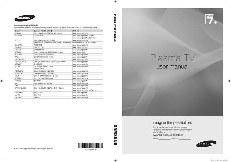 Samsung PS50C7780 User manual
