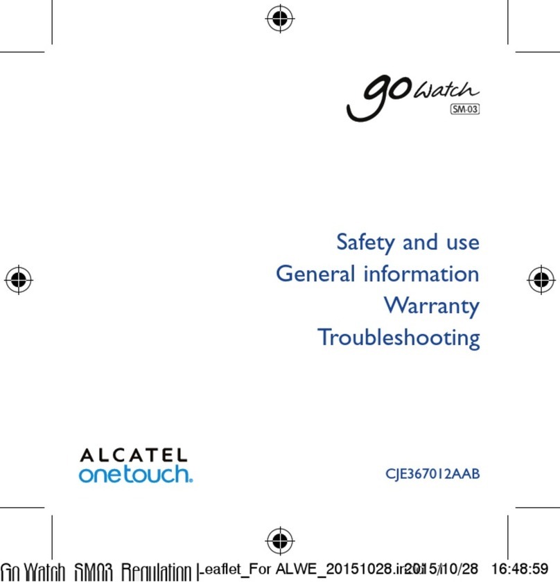Alcatel Go Watch SM-03 User manual