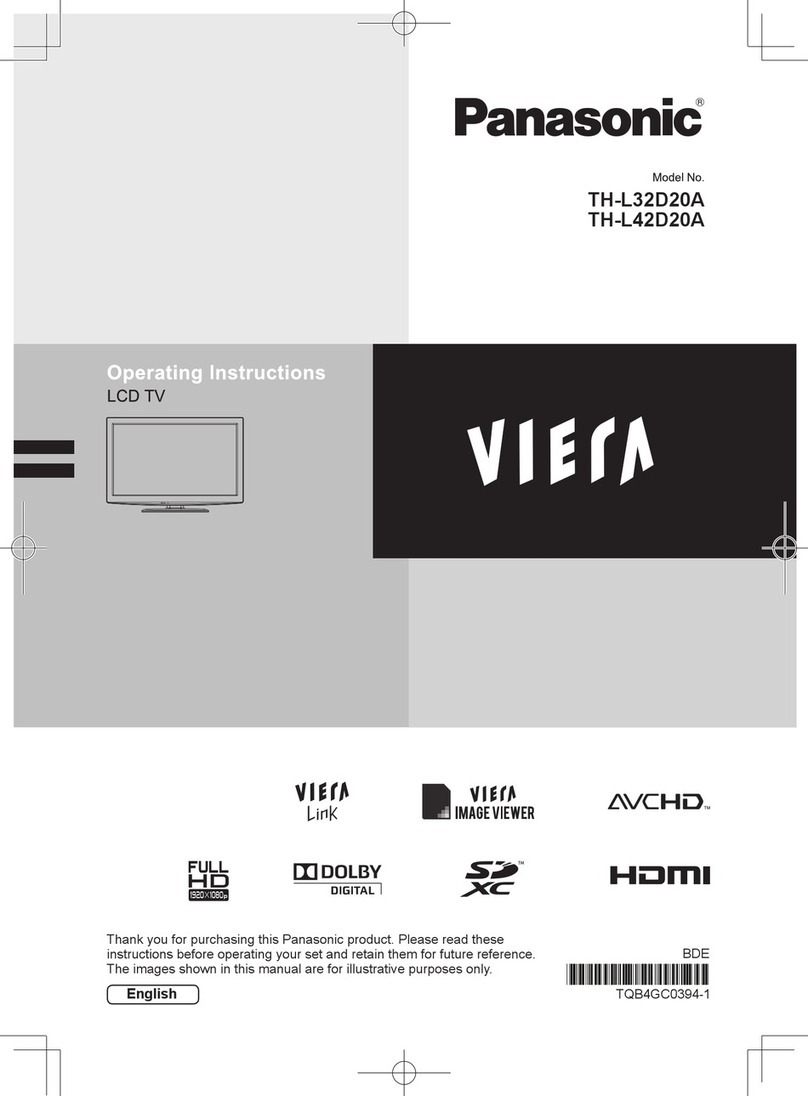 Panasonic TH-L32D20A User manual Panasonic TH-L32D20A User manual