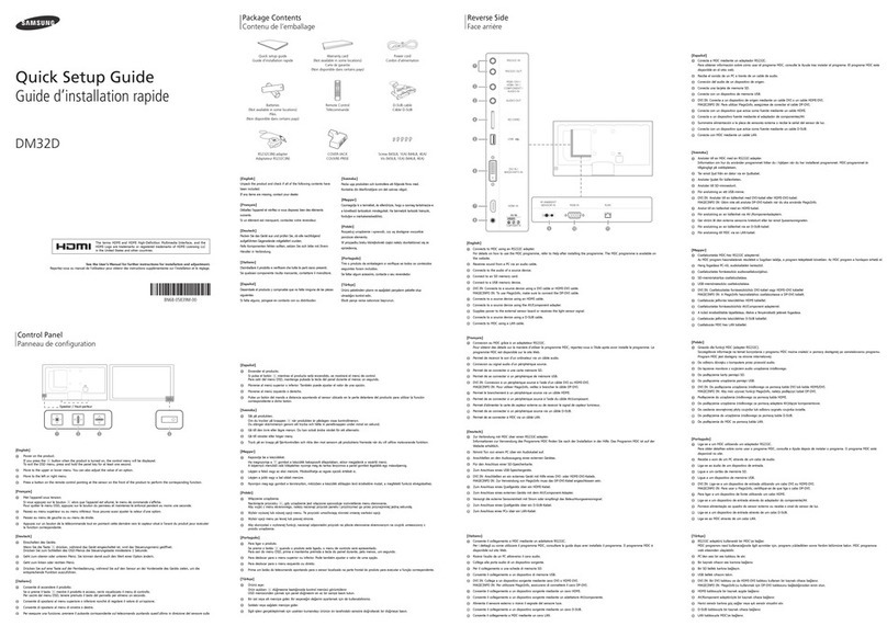 Samsung DM32D User manual