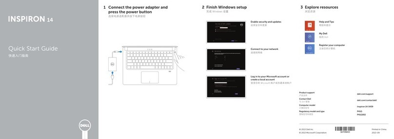 Dell Inspiron 14 quick start guide