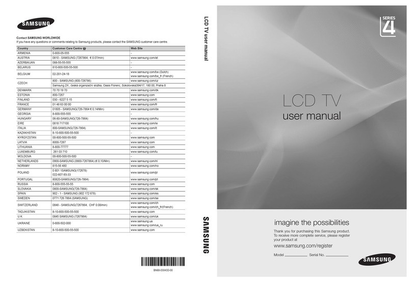 Samsung LE19C431 User manual