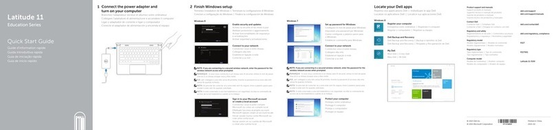 Dell Latitude 11 Education Series quick start guide