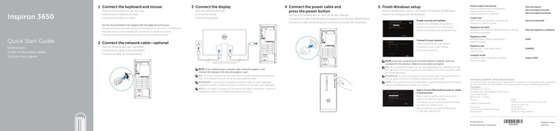 Dell Inspiron 3650 User manual