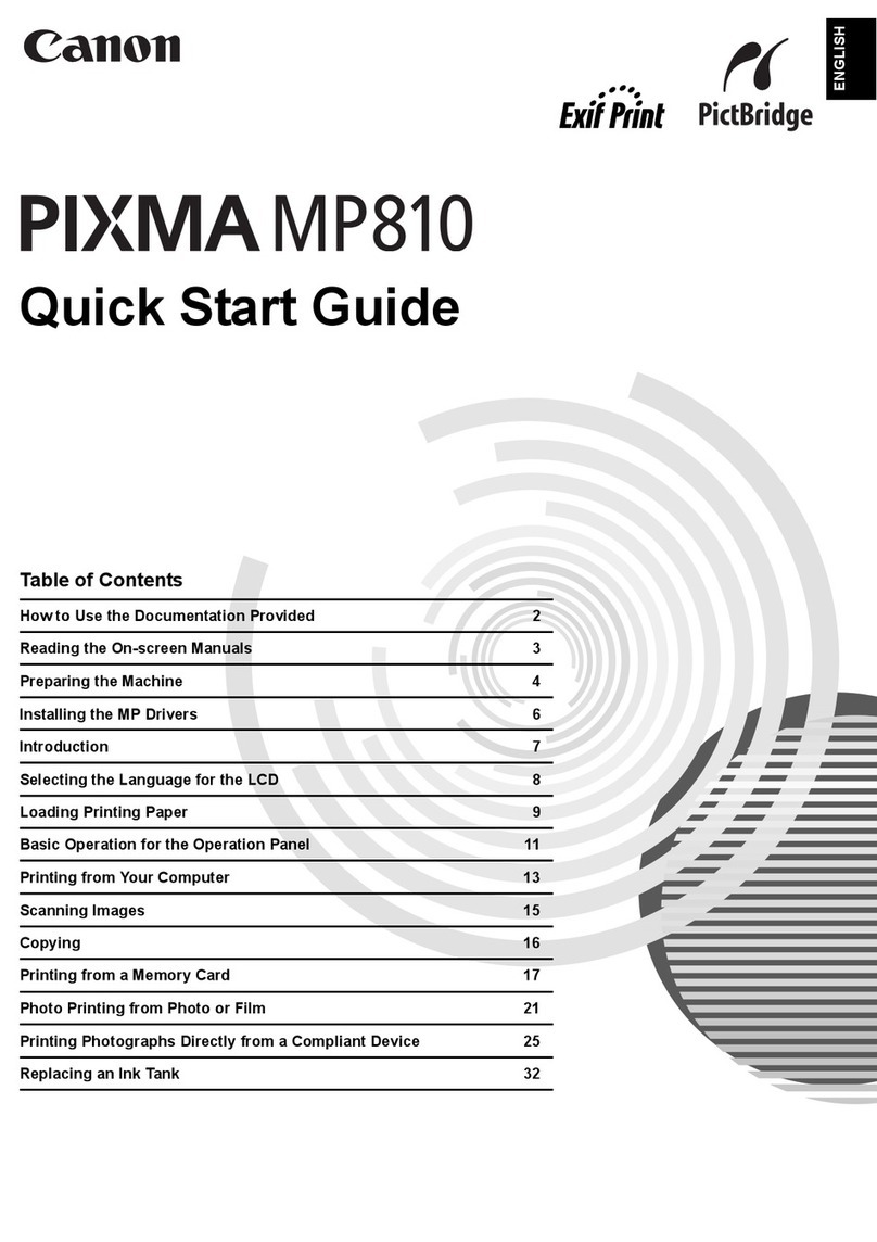 Canon PIXMA MP810 User manual