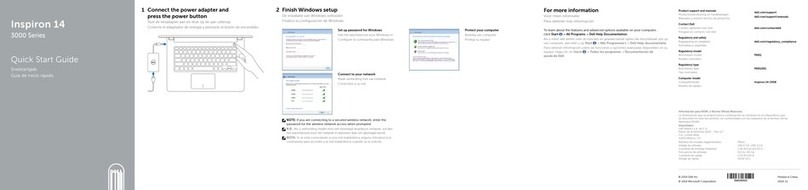 Dell Inspiron 14 3000 Series User manual
