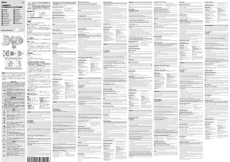Nikon 1NIKKOR VR 10-100mm f/4.5-5.6 PD-ZOOM User manual
