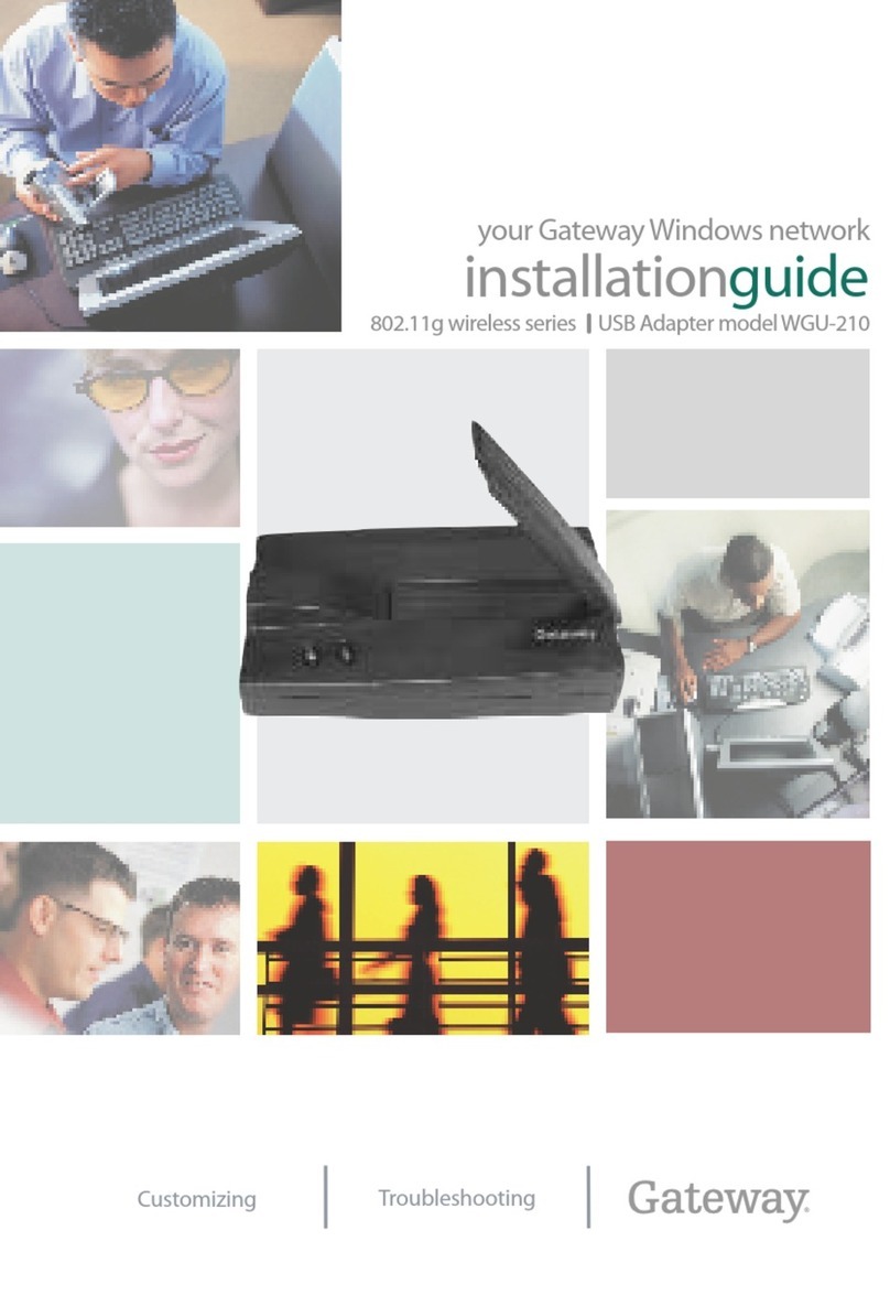 Gateway WGU-210 installation guide
