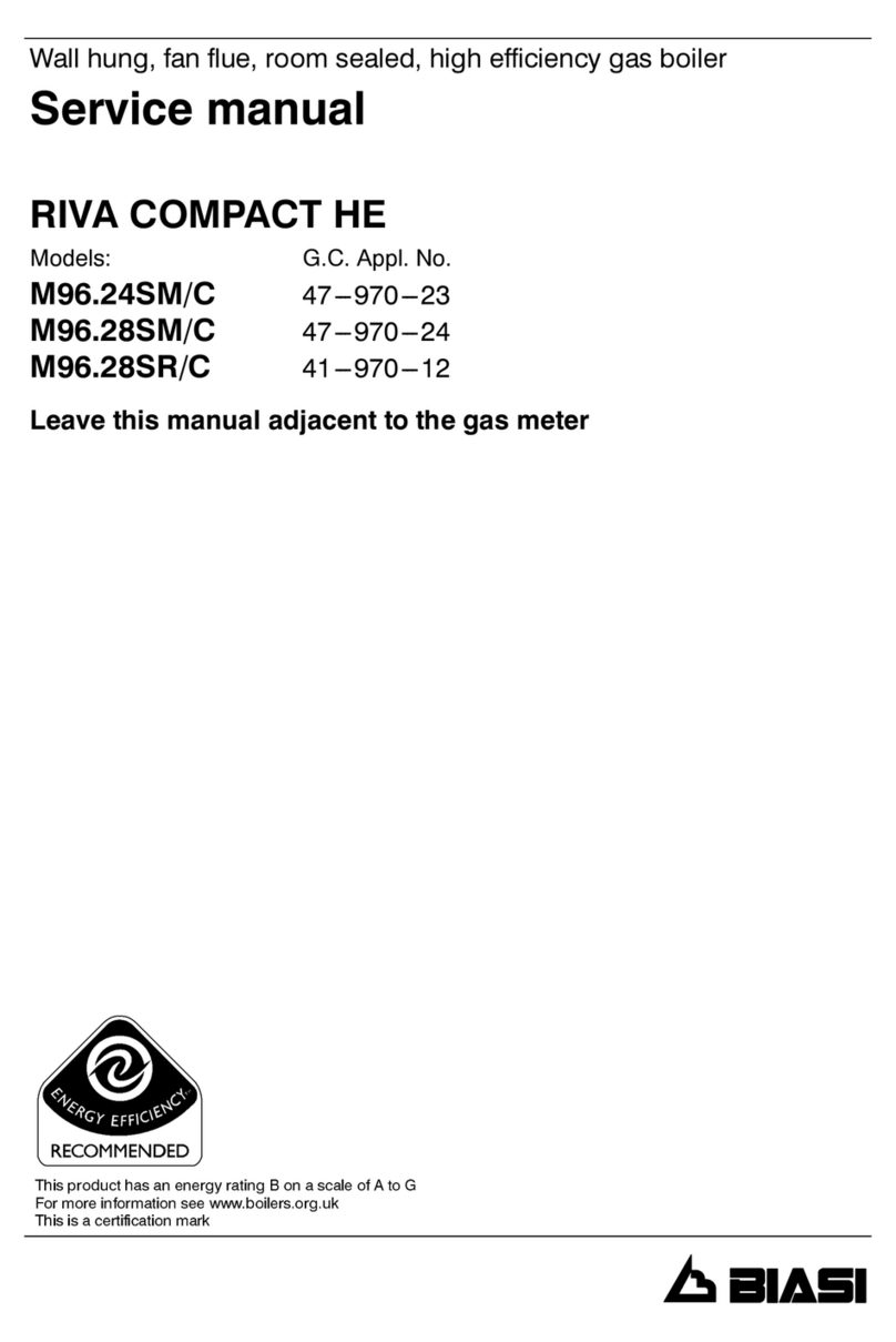 Biasi RIVA COMPACT HE M96.24SM/C Service manual Biasi RIVA COMPACT HE M96.24SM/C Service manual