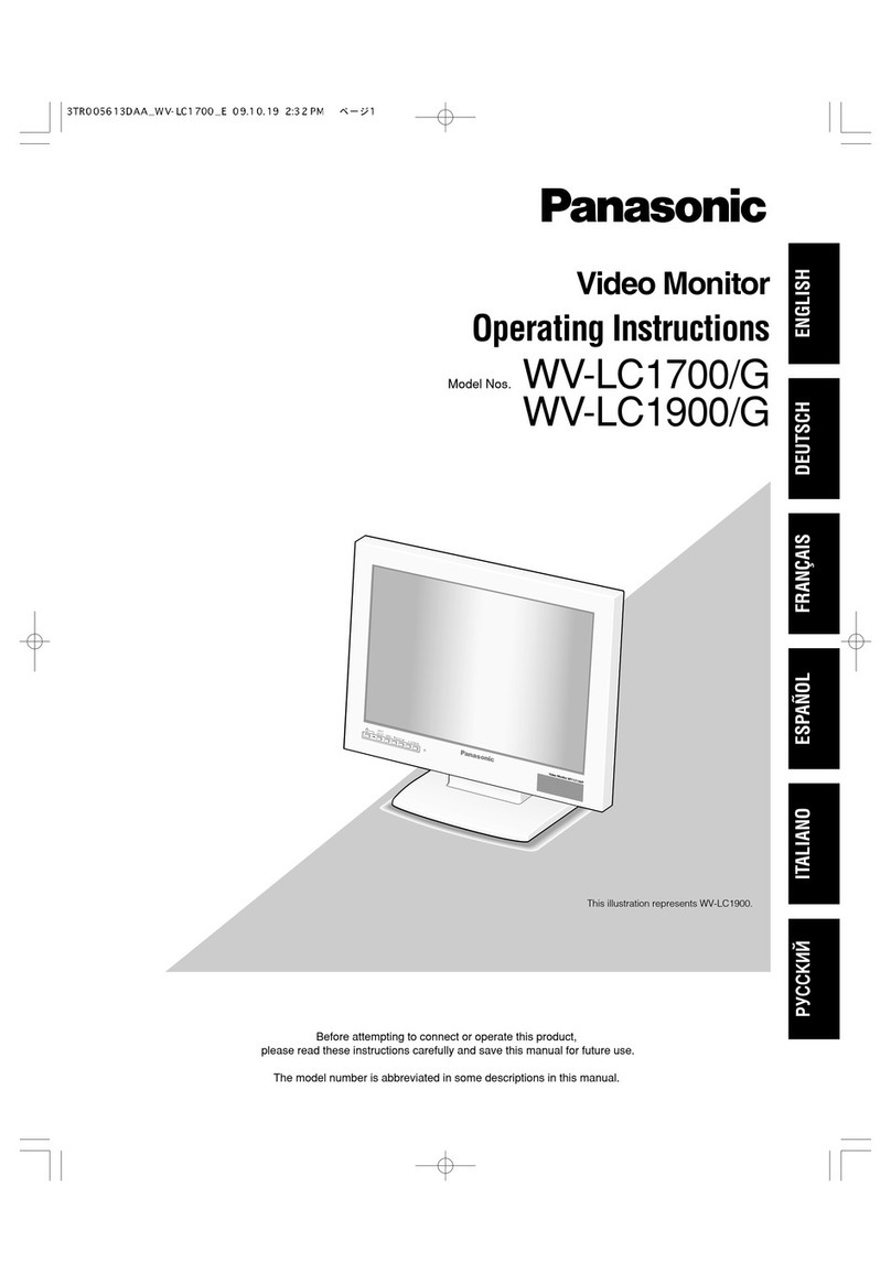 Panasonic WV-LC1700 operating instructions
