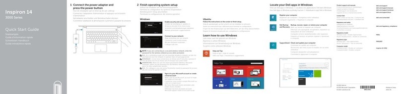 Dell Inspiron 14 3000 Series quick start guide