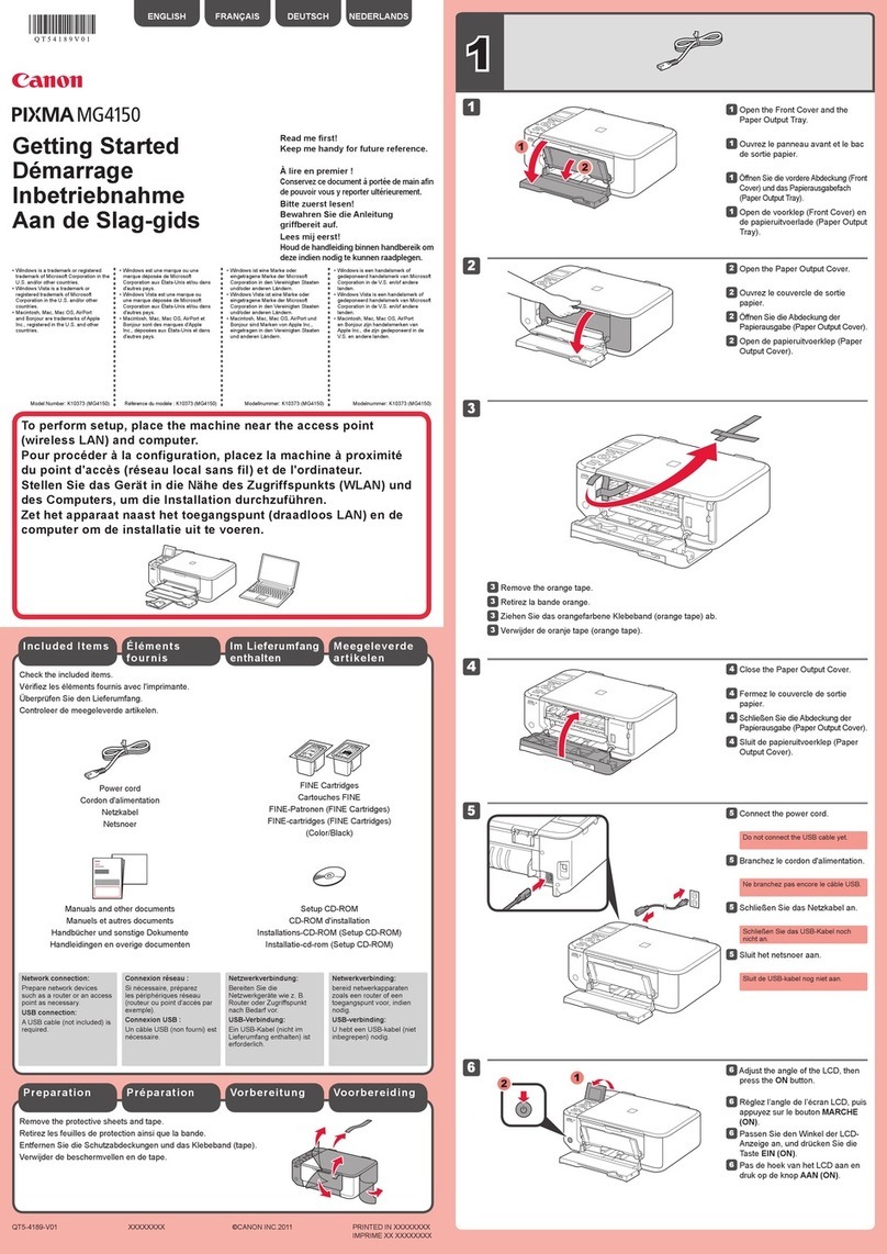 Canon PIXMA MG4150 User manual