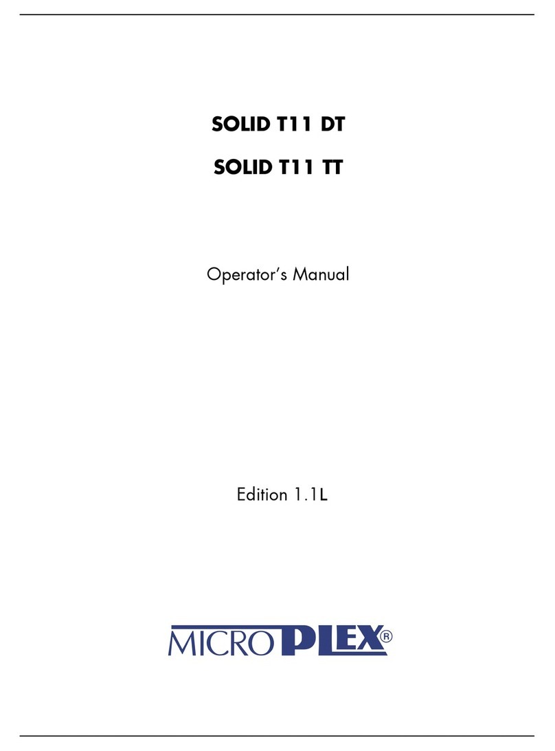 Microplex SOLID T11 DT User manual