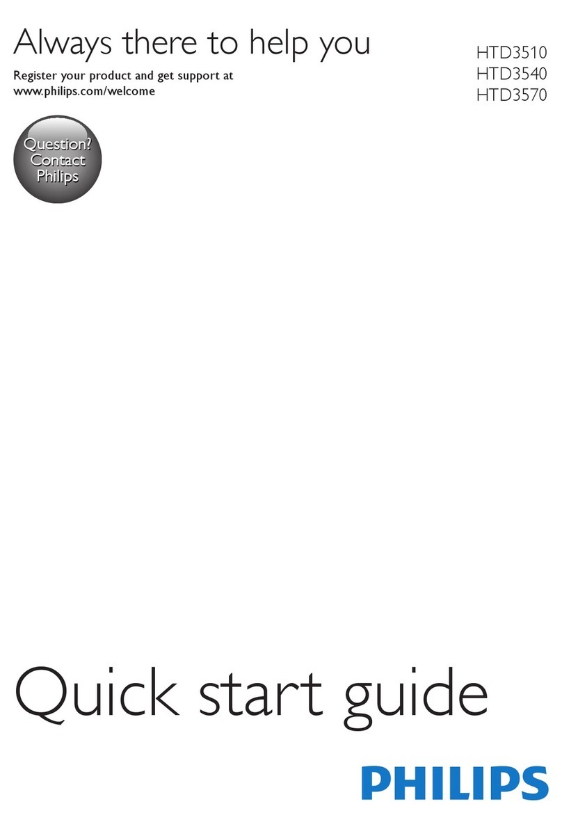 Philips HTD3510 quick start guide