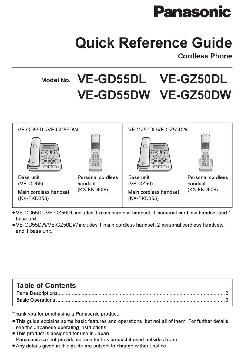 Panasonic VE-GD55DL User manual