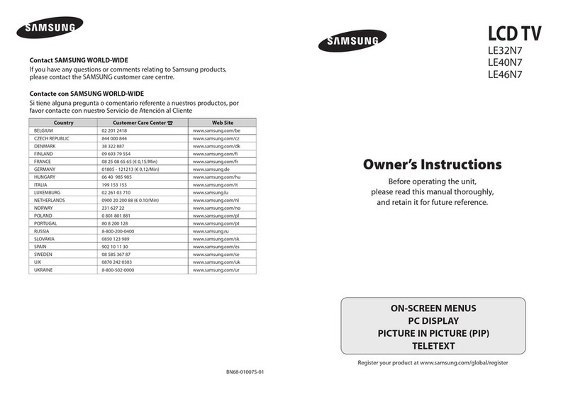 Samsung LE32N7 User manual