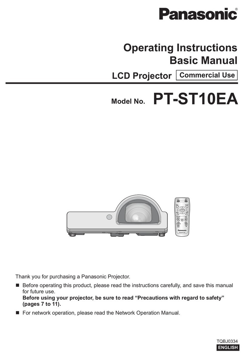 Panasonic PTST10EA - LCD PORJECTOR User manual