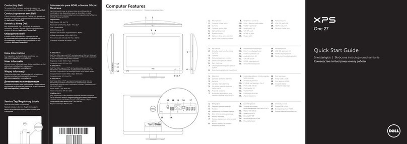 Dell XPS 27 quick start guide