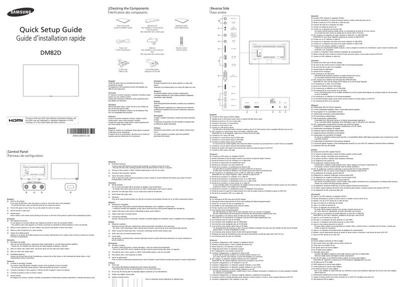 Samsung DM82D User manual