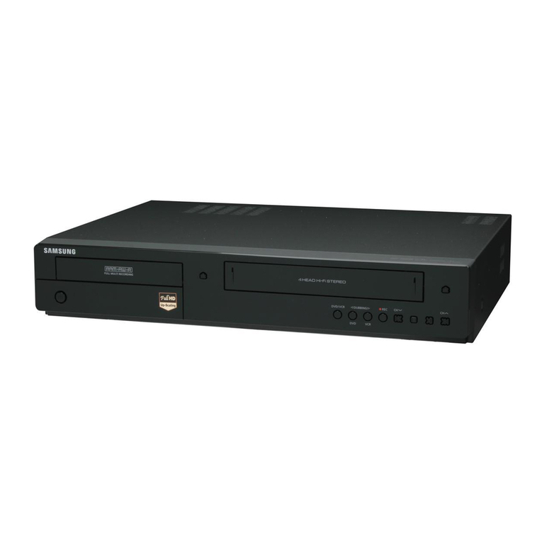 Samsung DVDVR375 - 1080p Up-Converting VHS Combo DVD... User manual