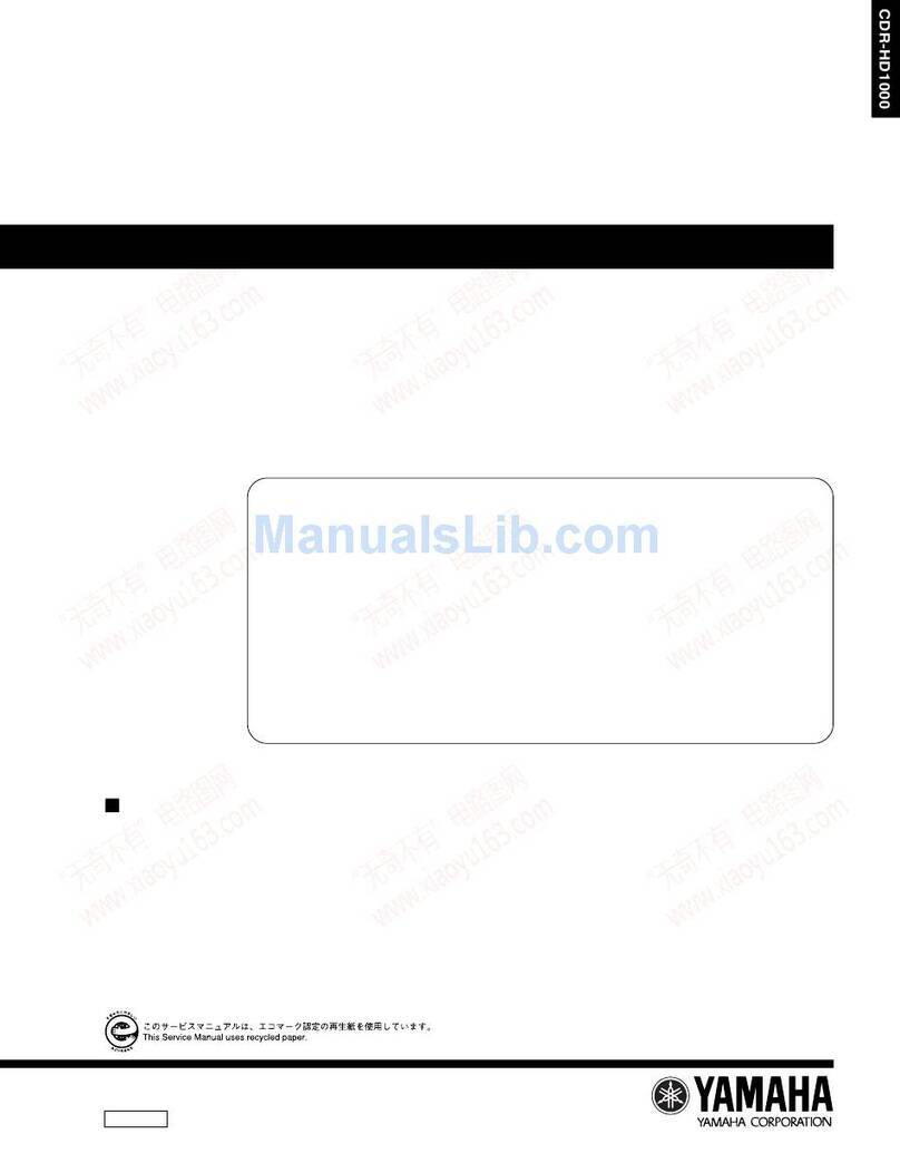 Yamaha CDR-HD1000 Service manual