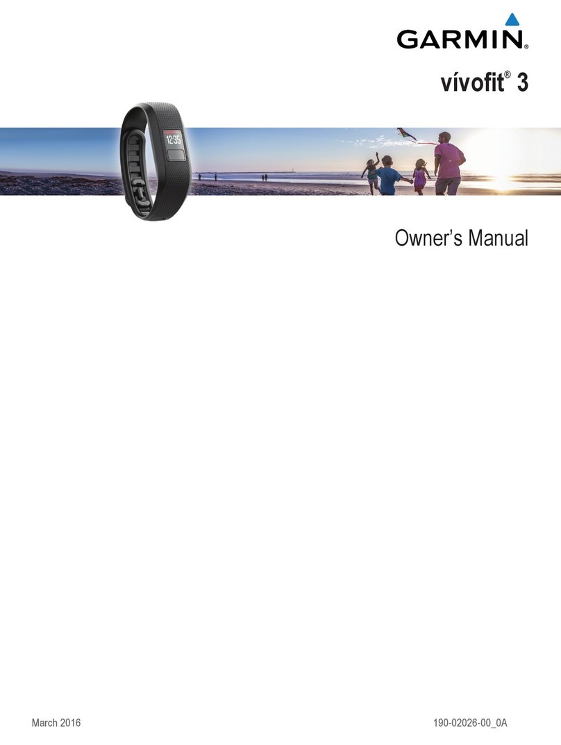 Garmin vivofit 3 owner's manual