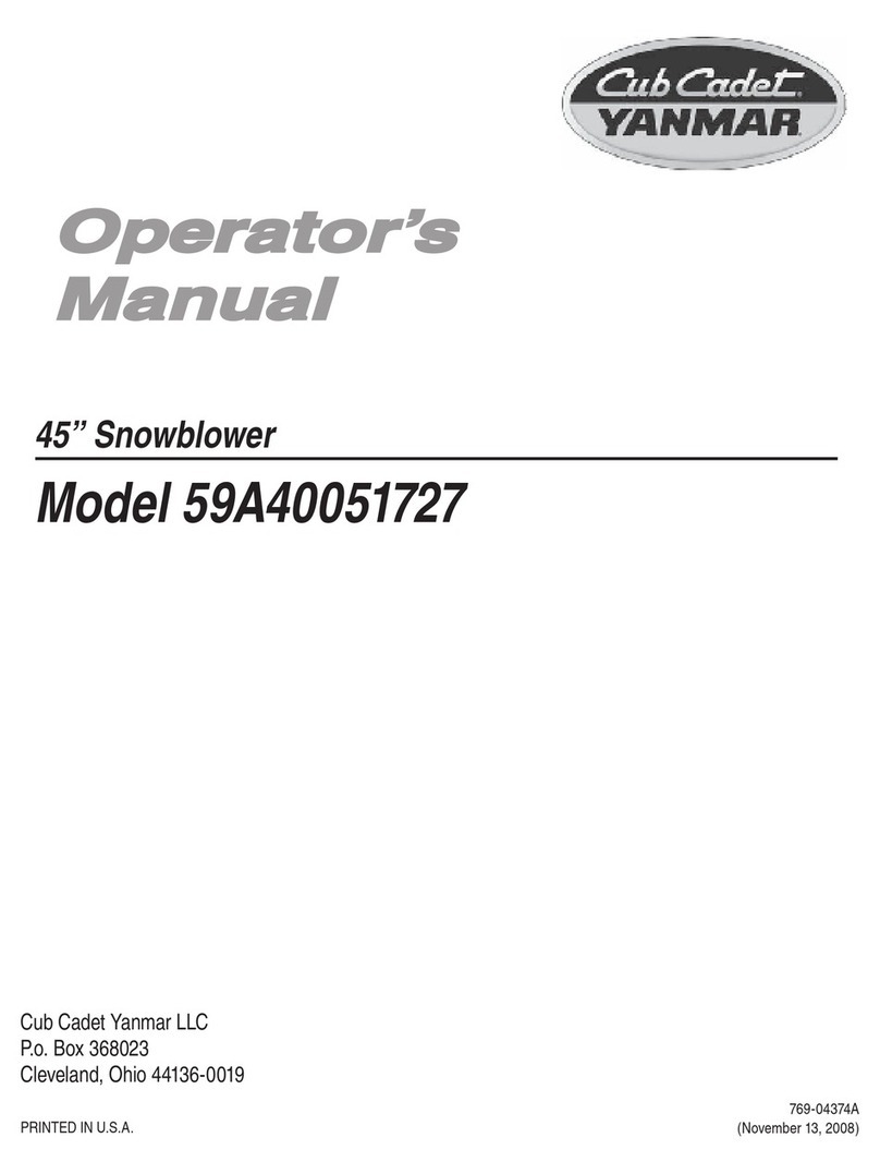 Cub Cadet 59A40051727 User manual