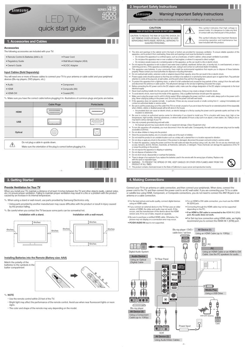 Samsung Series 4000 User manual