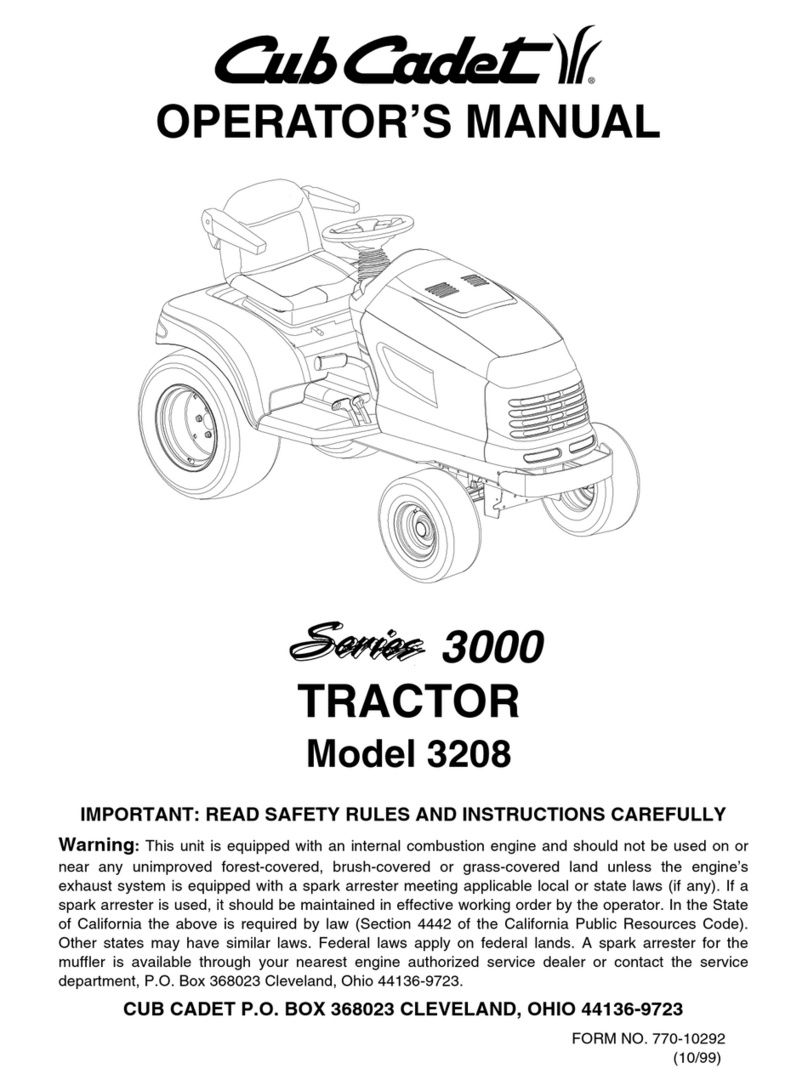 Cub Cadet 3208 User manual