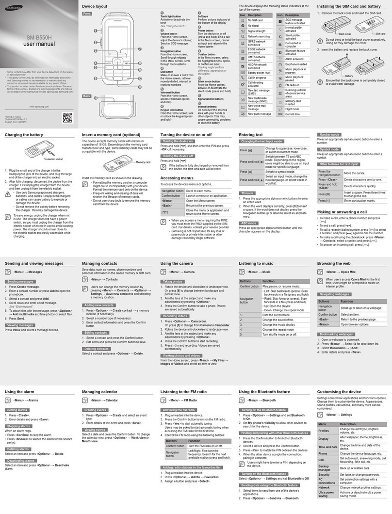 Samsung SM-B550H User manual