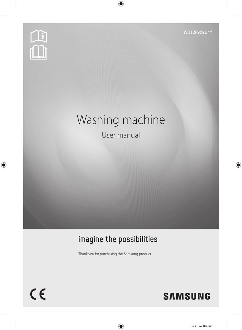 Samsung WD12F9C9U4 series User manual Samsung WD12F9C9U4 series User manual