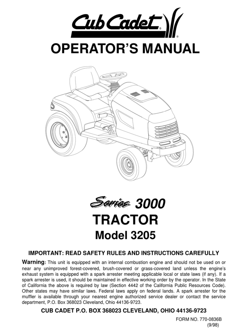 Cub Cadet 3205 User manual