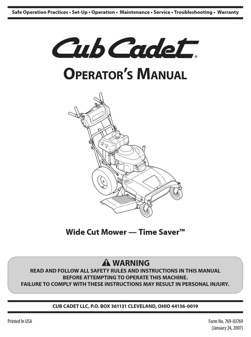 Cub Cadet Time Saver User manual