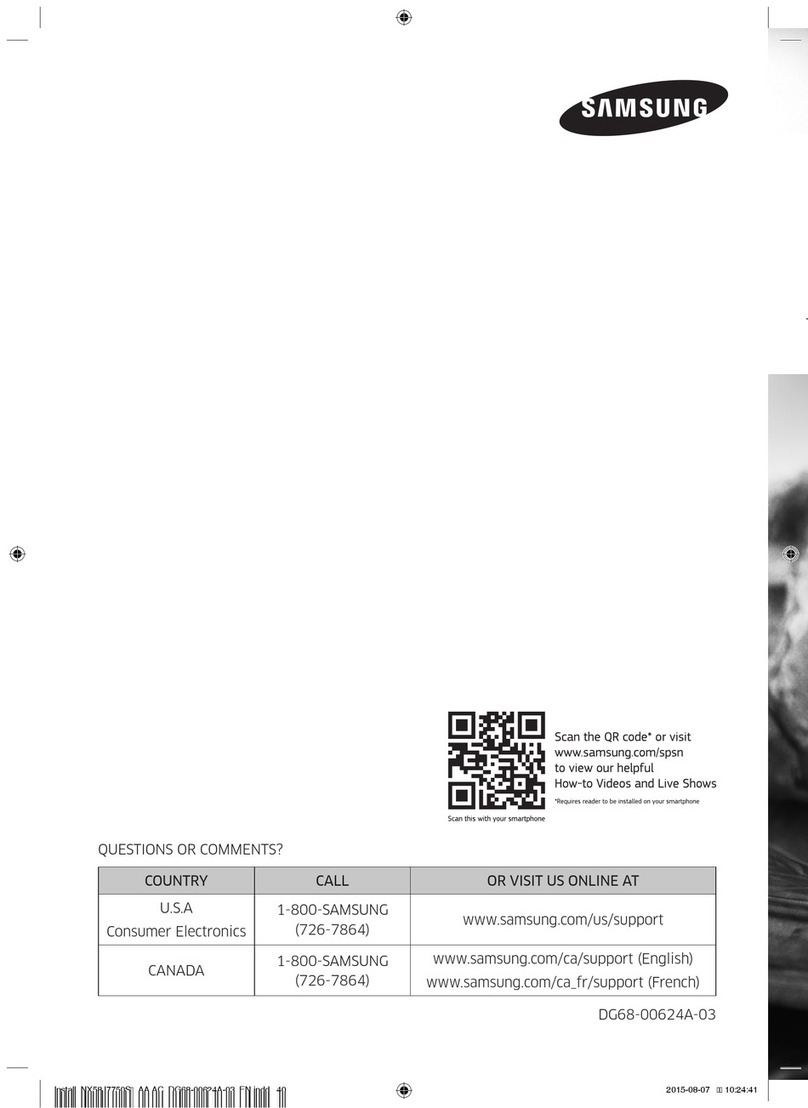 Samsung NX58J7750S series User manual
