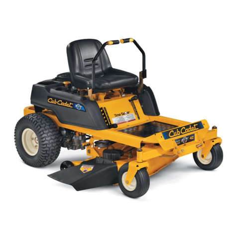 Cub Cadet RZT 42 w/42" Mower Deck User manual