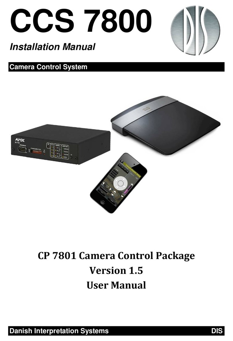 Danish Interpretation Systems CCS 7800 installation manual
