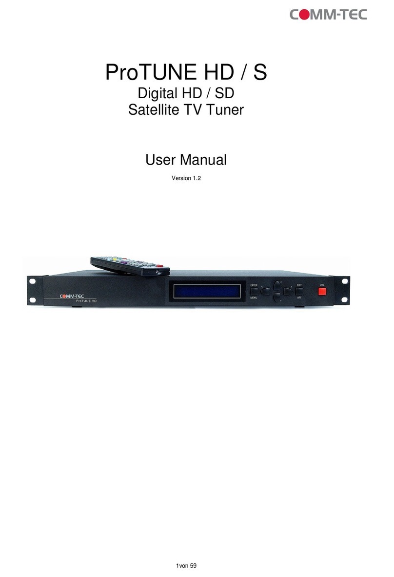 Comm-Tec ProTUNE HD / S User manual