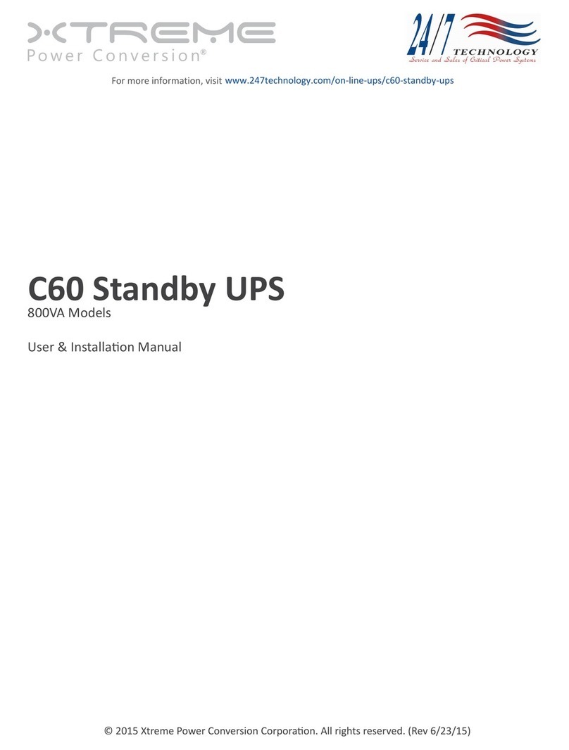 Xtreme C60-800 User & installation manual