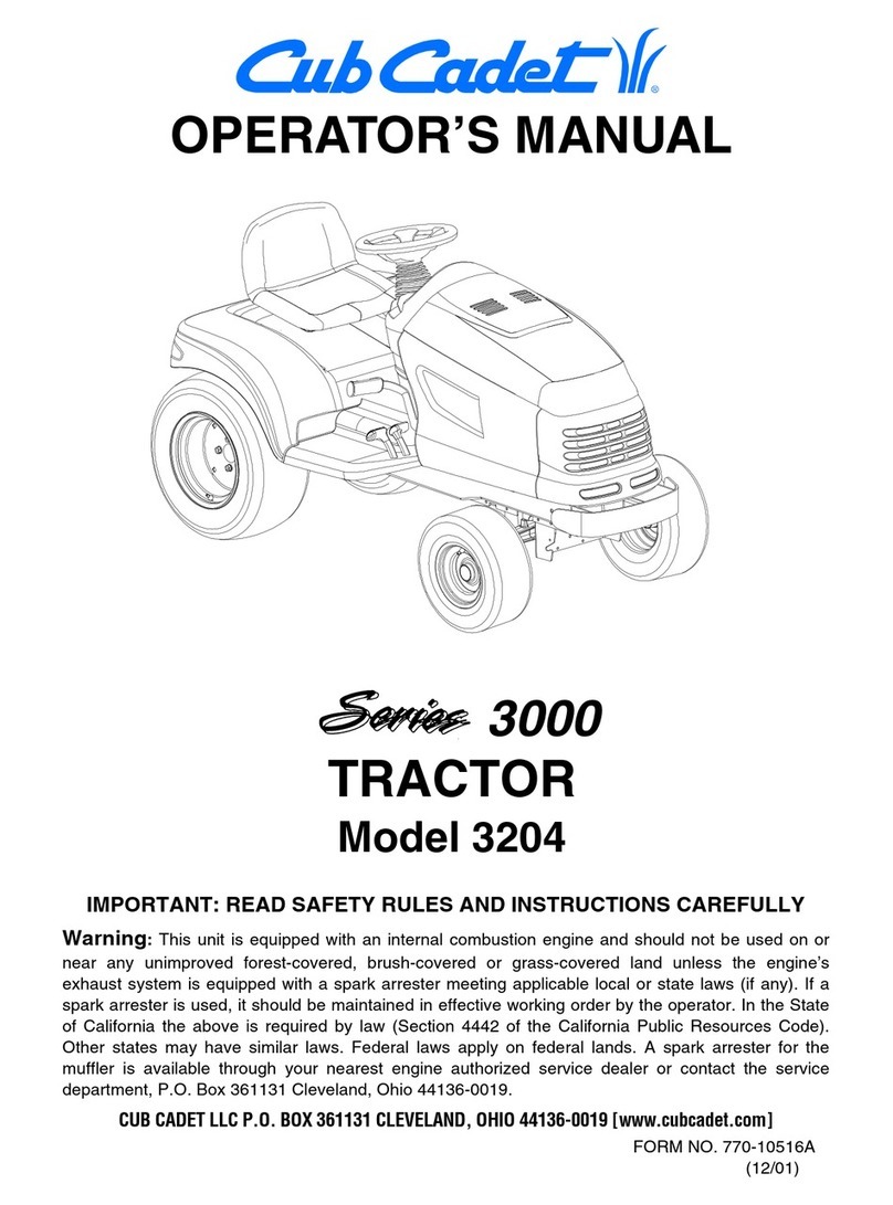 Cub Cadet GT 3204 User manual Cub Cadet GT 3204 User manual