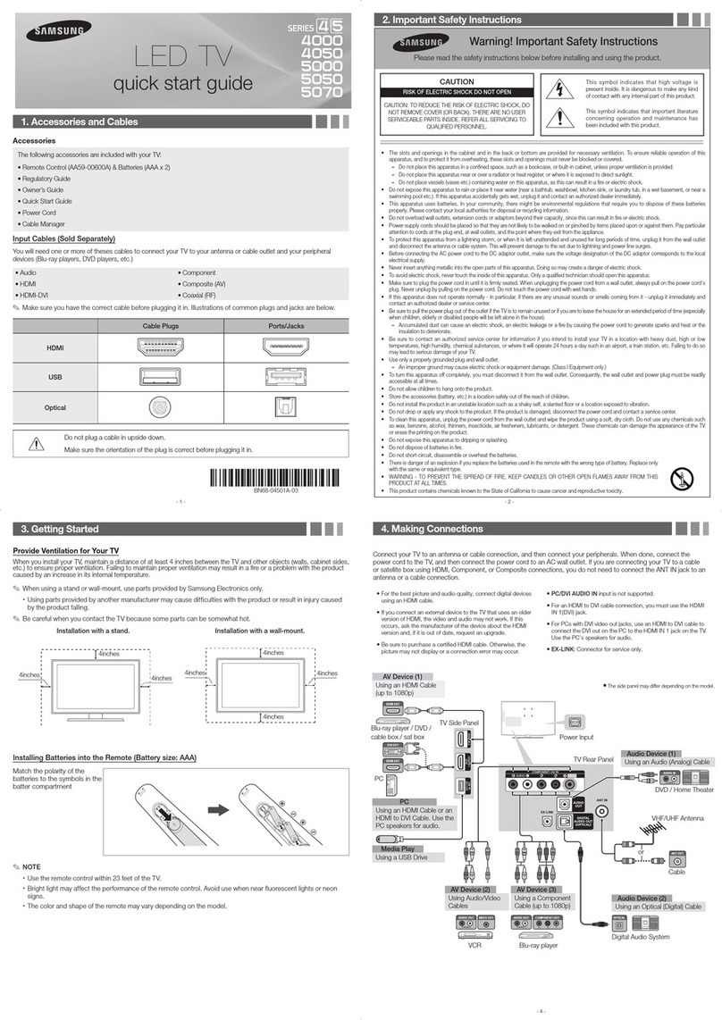 Samsung Series 4000 User manual