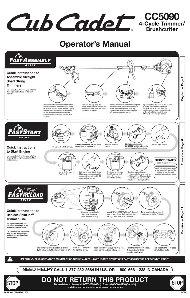 Cub Cadet CC5090 User manual