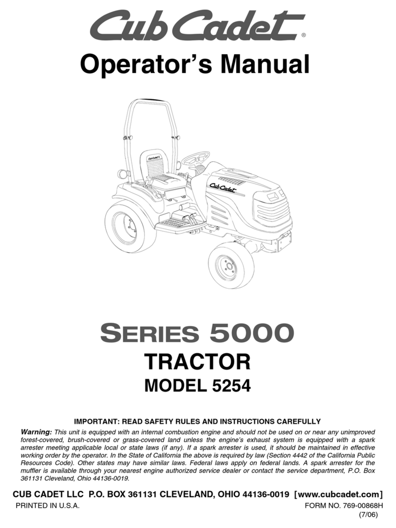 Cub Cadet 5254 Operator's manual Cub Cadet 5254 Operator's manual