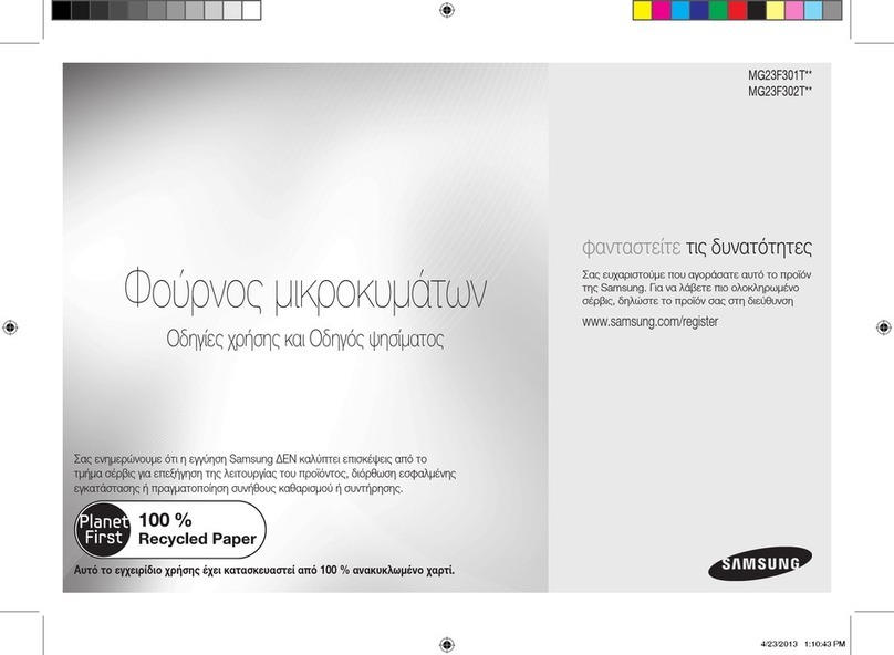 Samsung MG23F301T Series Owner's instructions & cooking guide
