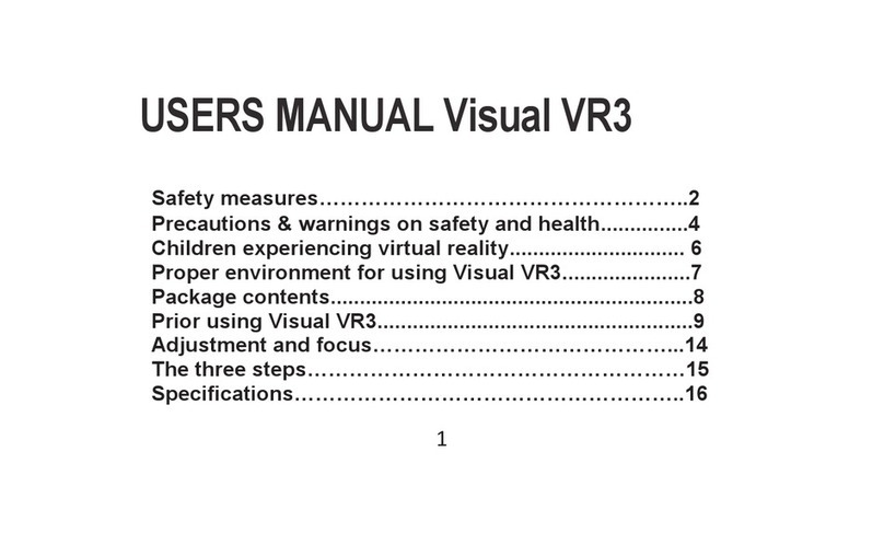 VISUAL VR3 User manual