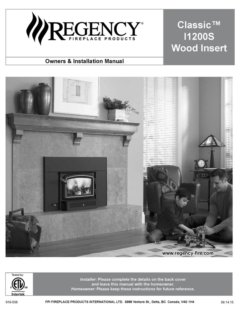 Regency Classic I1200S Quick start guide